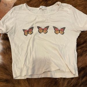 Butterfly crop top